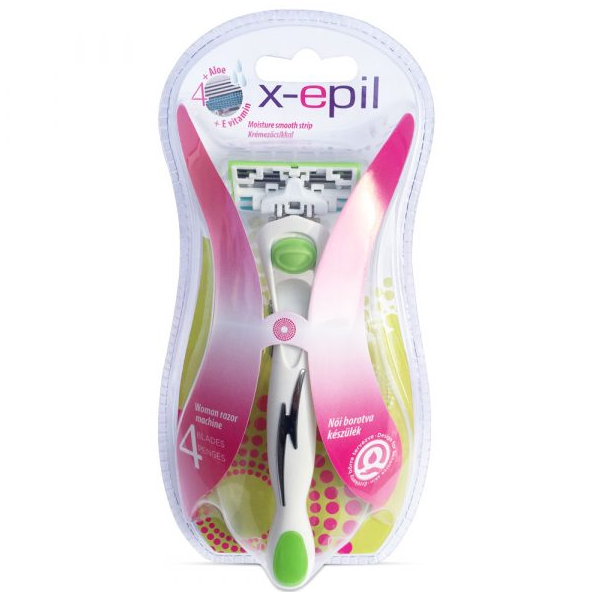 X-Epil Woman razor with 4 blades