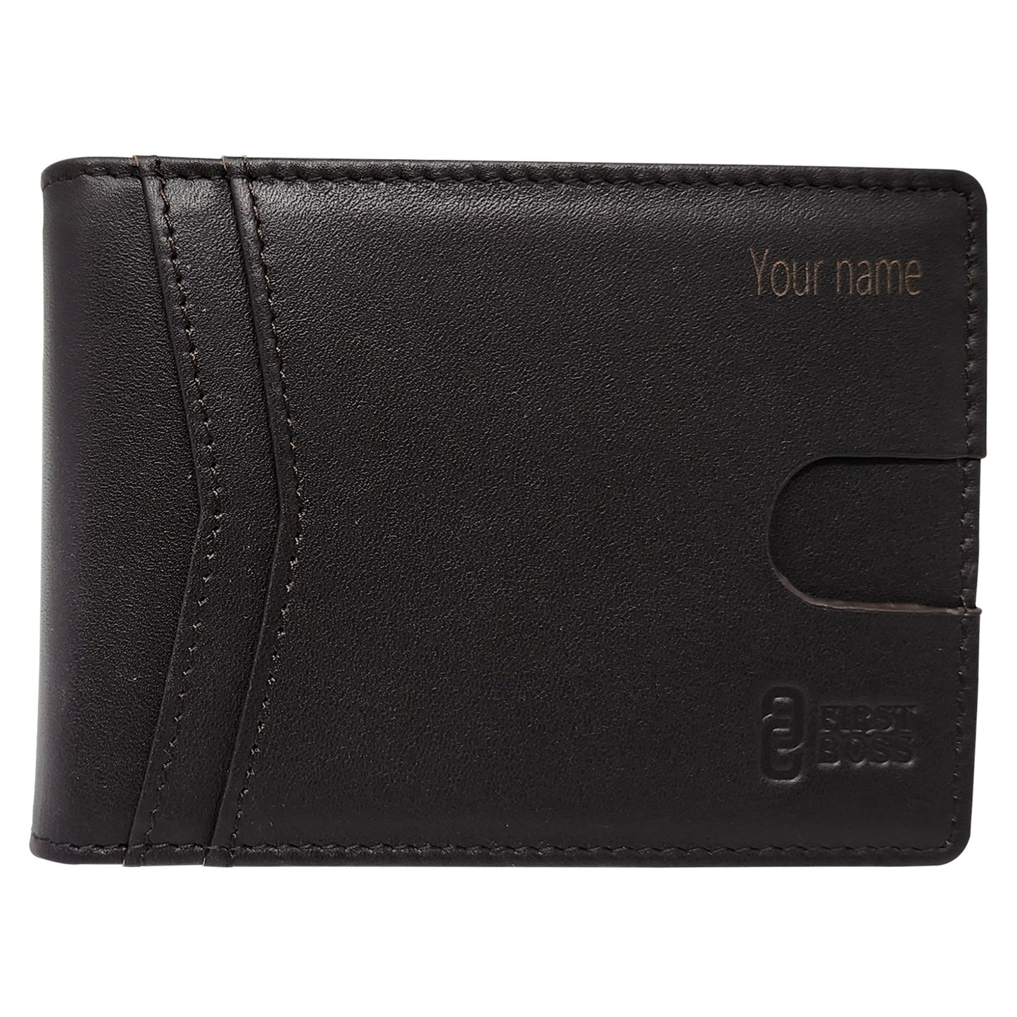 FIRST & BEST Genuine Leather Custom Wallet