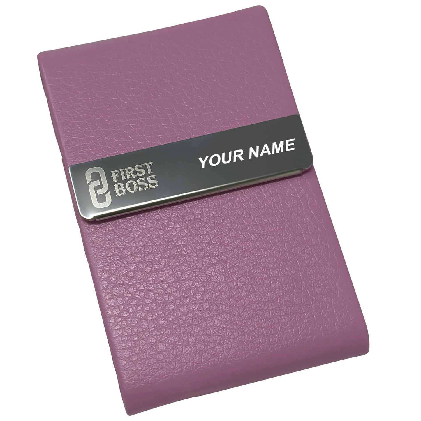 Card Holder - PU Leather + Stainless Steel